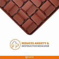 FOFOS Licking Mat for Dogs & Cats - Dark Brown