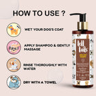 Tell Tails Long Coat Shampoo usage guide for dogs on Zigly