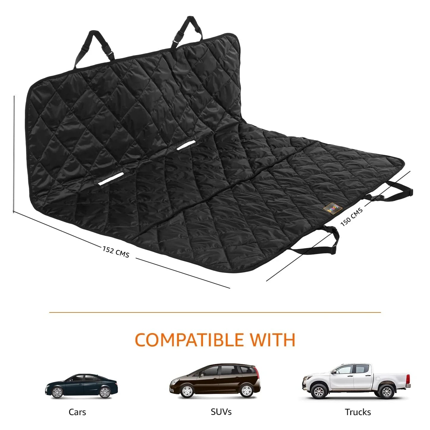 beboji Pet Car Seat Cover - 56.5x60inch