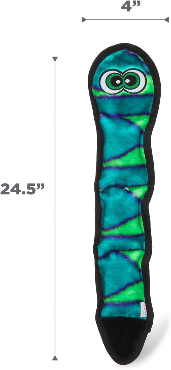 Outward Hound Durablez Snake Orange Dog Toy Large