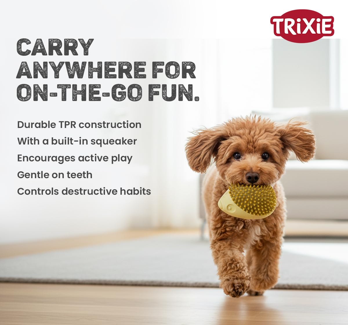 Trixie Hedgehog Dog Toy TPR - 12 cm