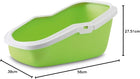 Savic Aseo green litter tray with dimensions on zigly