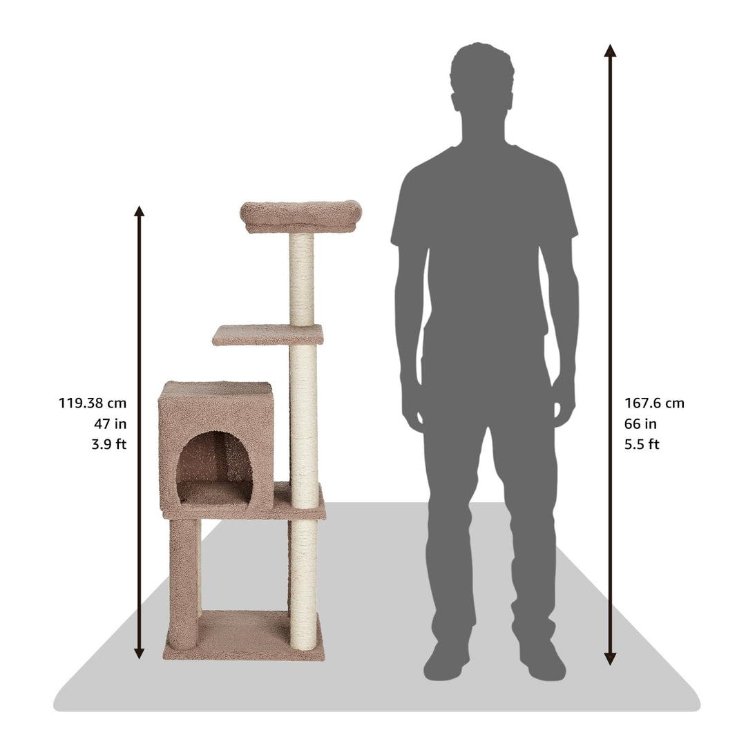 ZL Snickers Cat Tree Three Floor with Hanging Ball - Large