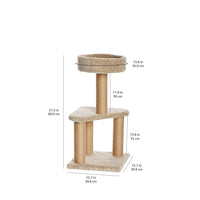 ZL Purrch & Play Cat Tree with Scratching Post – Small