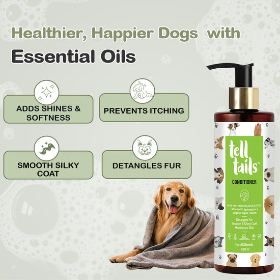 Tell Tails Natural Dog Conditioner for smooth, shiny coat from zigly