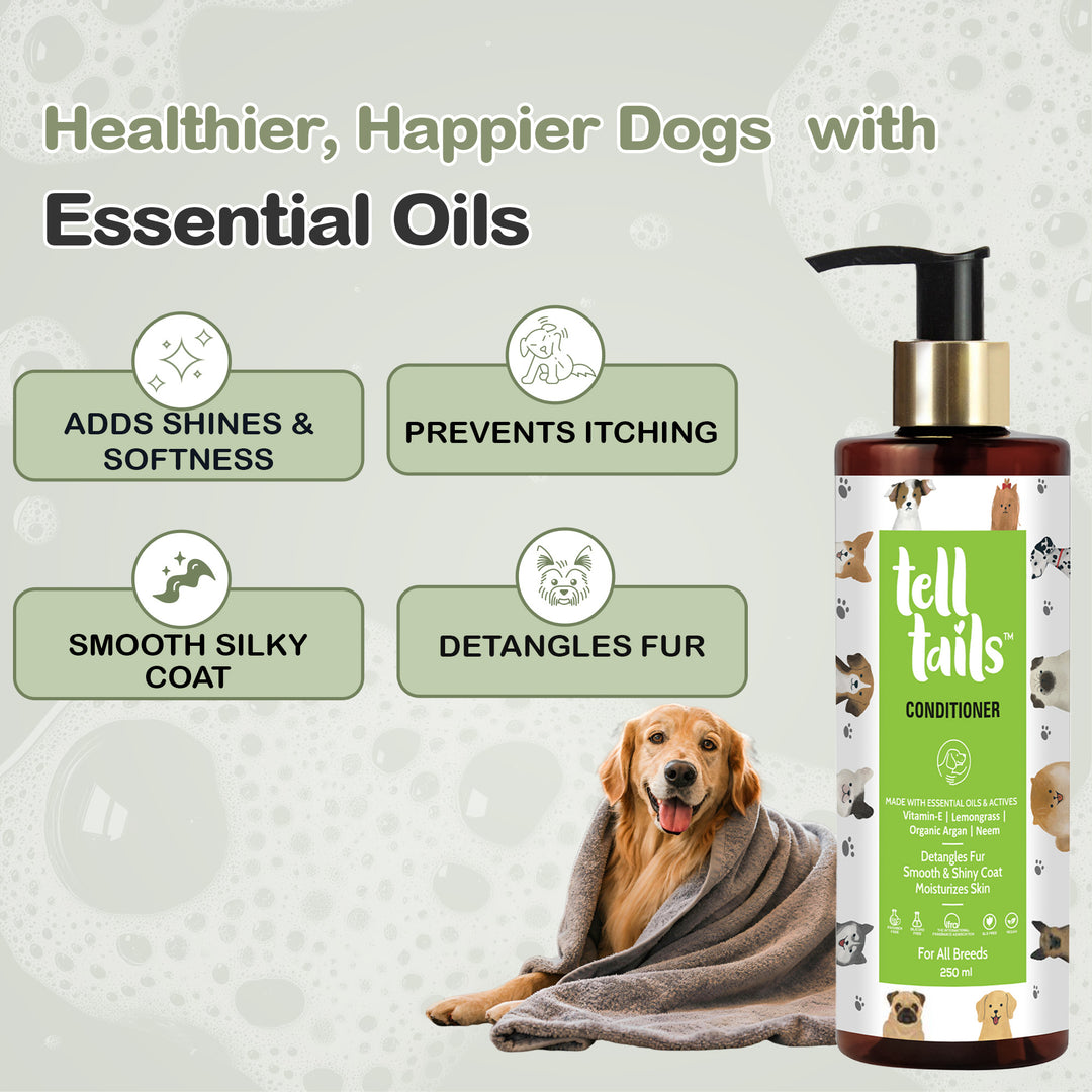 Tell Tails Natural Dog Conditioner for smooth, shiny coat from zigly
