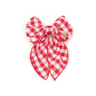 ZL Gingham Glam Ribbon Dog Bow Tie - Zigly