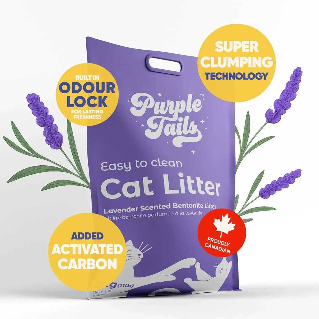 Purple Tails Odour Control Cat Litter (Lavender) - 5kg