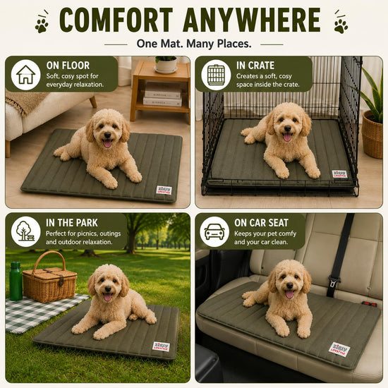ZL Olive Snooze Nest Pet Mat