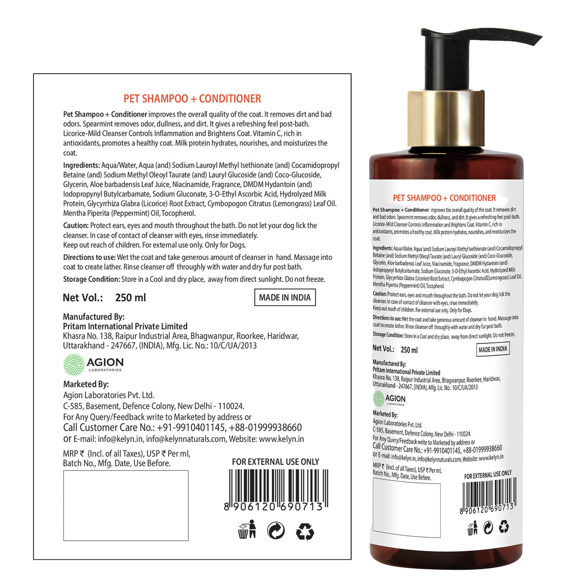 Tell Tails 2-in-1 Shampoo and Conditioner for dogs available at zigly
