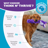 Outward Hound Twistiez Highland Cow Multicolor Dog Toy Large