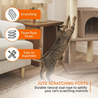 ZL Snickers Cat Tree Three Floor with Hanging Ball - Large