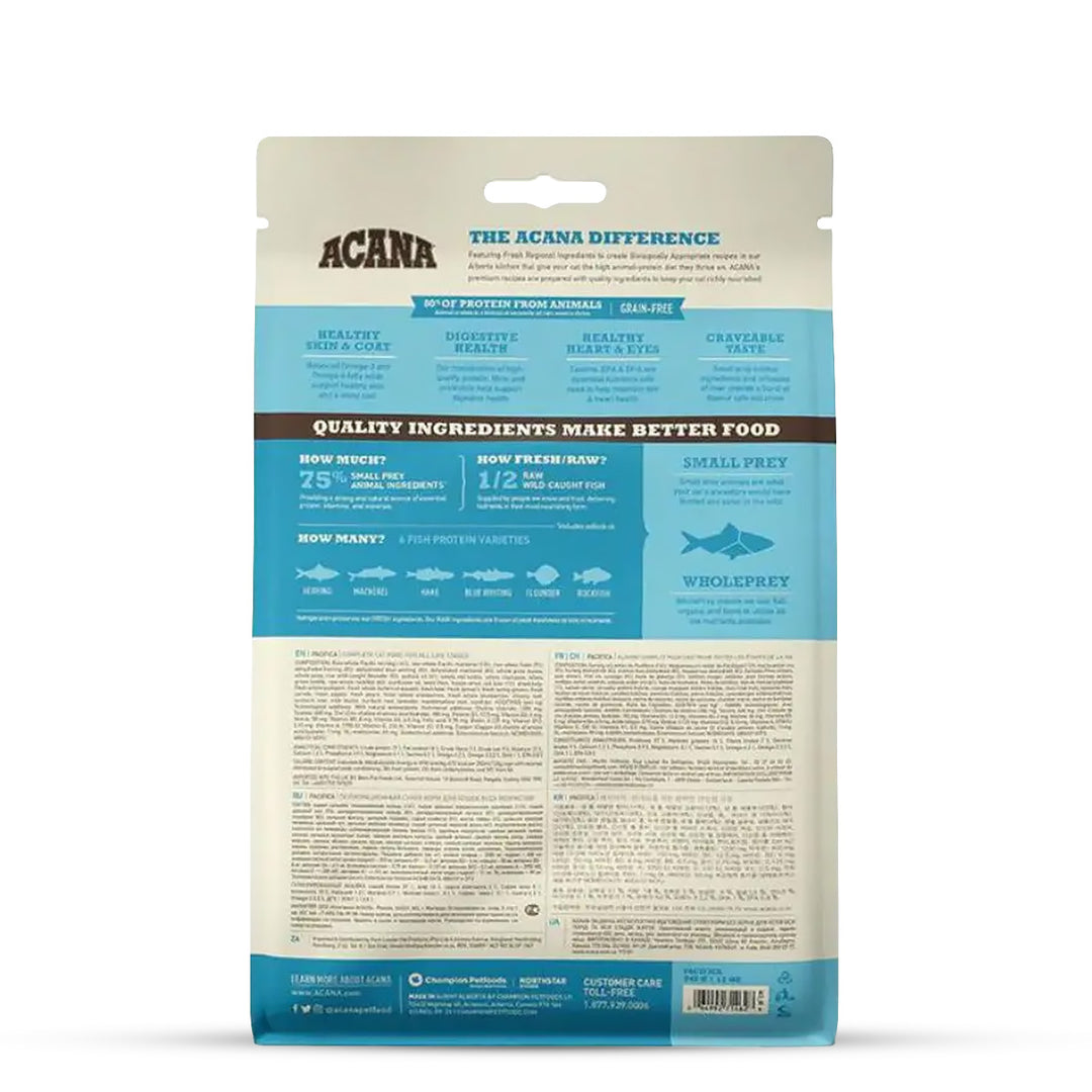 Acana Pacifica Fish Dry Cat Food - All Breeds All Life Stages