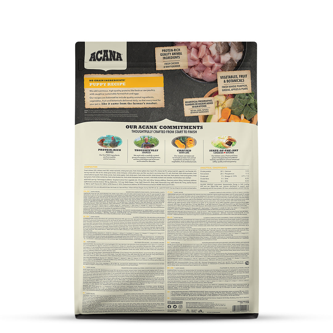 Acana Puppy & Junior Mini & Medium Breed Dry Dog Food