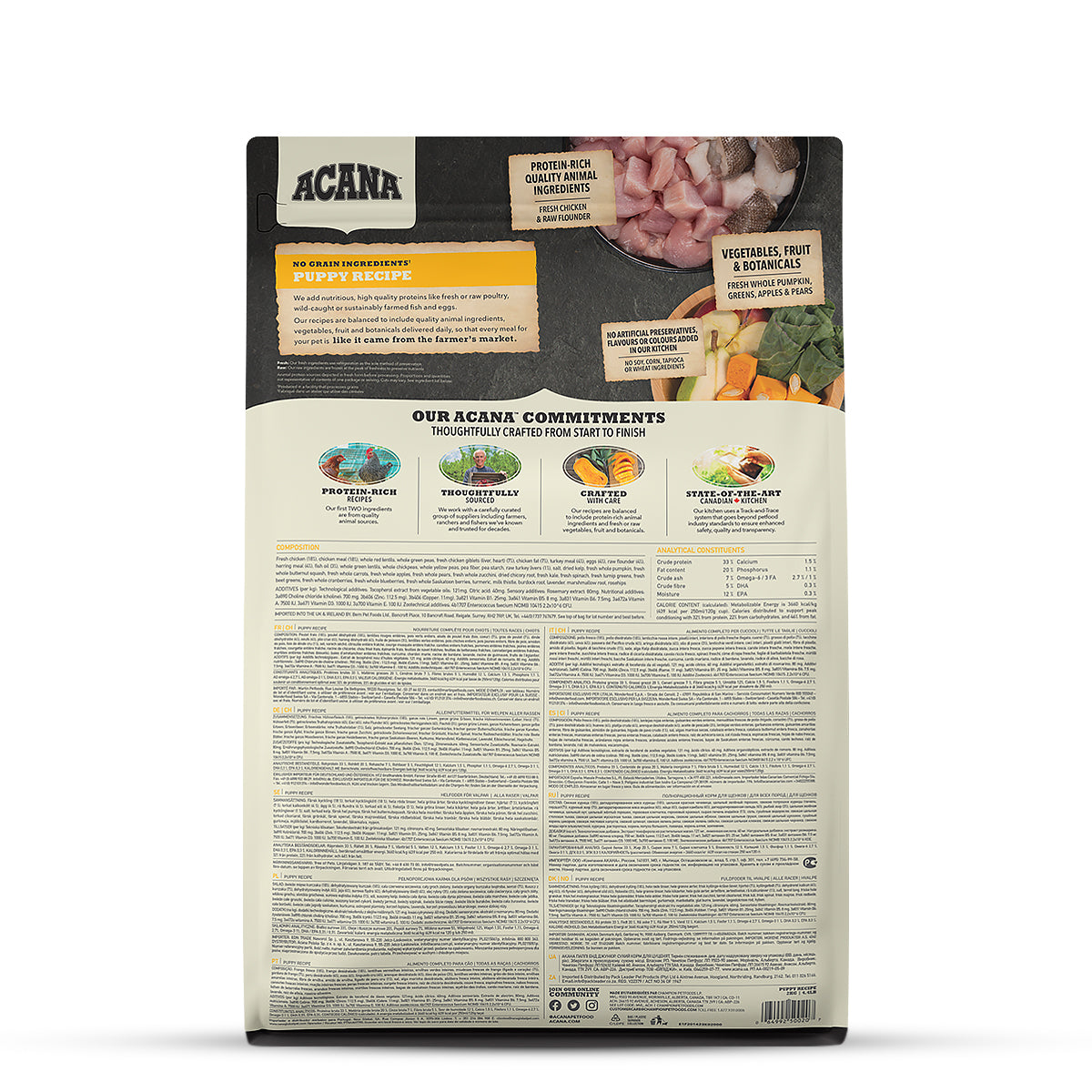 Acana Puppy & Junior Mini & Medium Breed Dry Dog Food