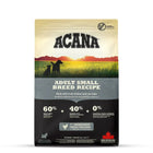 Acana adult small breed dry dog food 2kg bag with chicken and hake, zigly