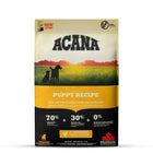 Acana Puppy Recipe dry dog food 6kg bag with silhouettes of puppies, zigly pet product