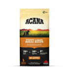 Zigly Acana Puppy Large Breed dry dog food 17kg bag with landscape and puppy silhouettes