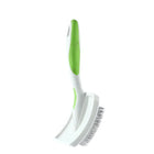 zigly lime green slicker brush for dog and cat grooming with ergonomic handle