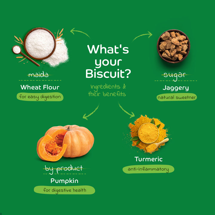 Applod Pumpkin Dog Biscuit with Turmeric