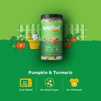 Applod Pumpkin Dog Biscuit with Turmeric