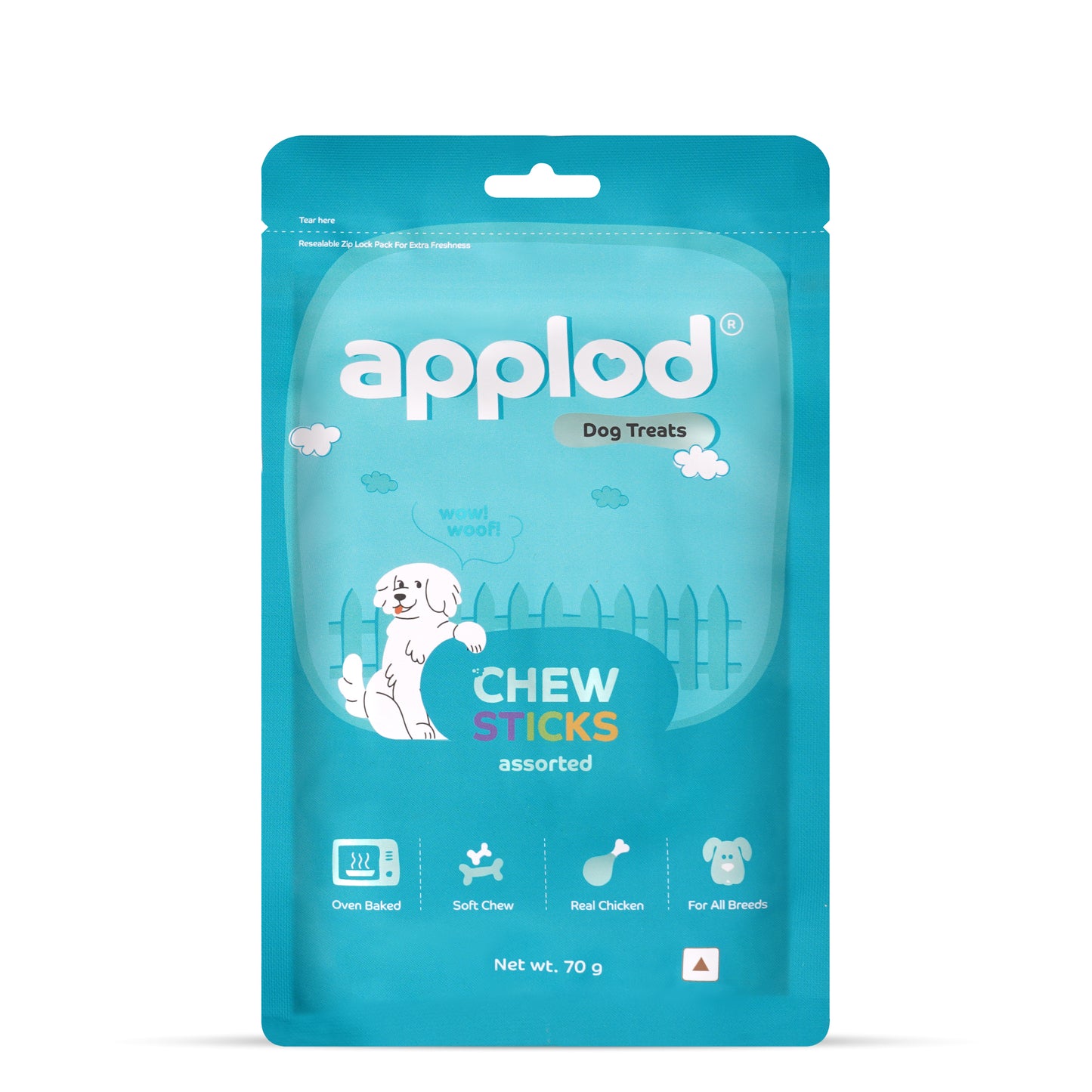 Applod Soft Mix Chew Sticks Dog Treat  - 70g