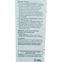 Bravecto Chew Tablet 20kg-40kg For Tick And Flea Control For Dogs - 1000mg