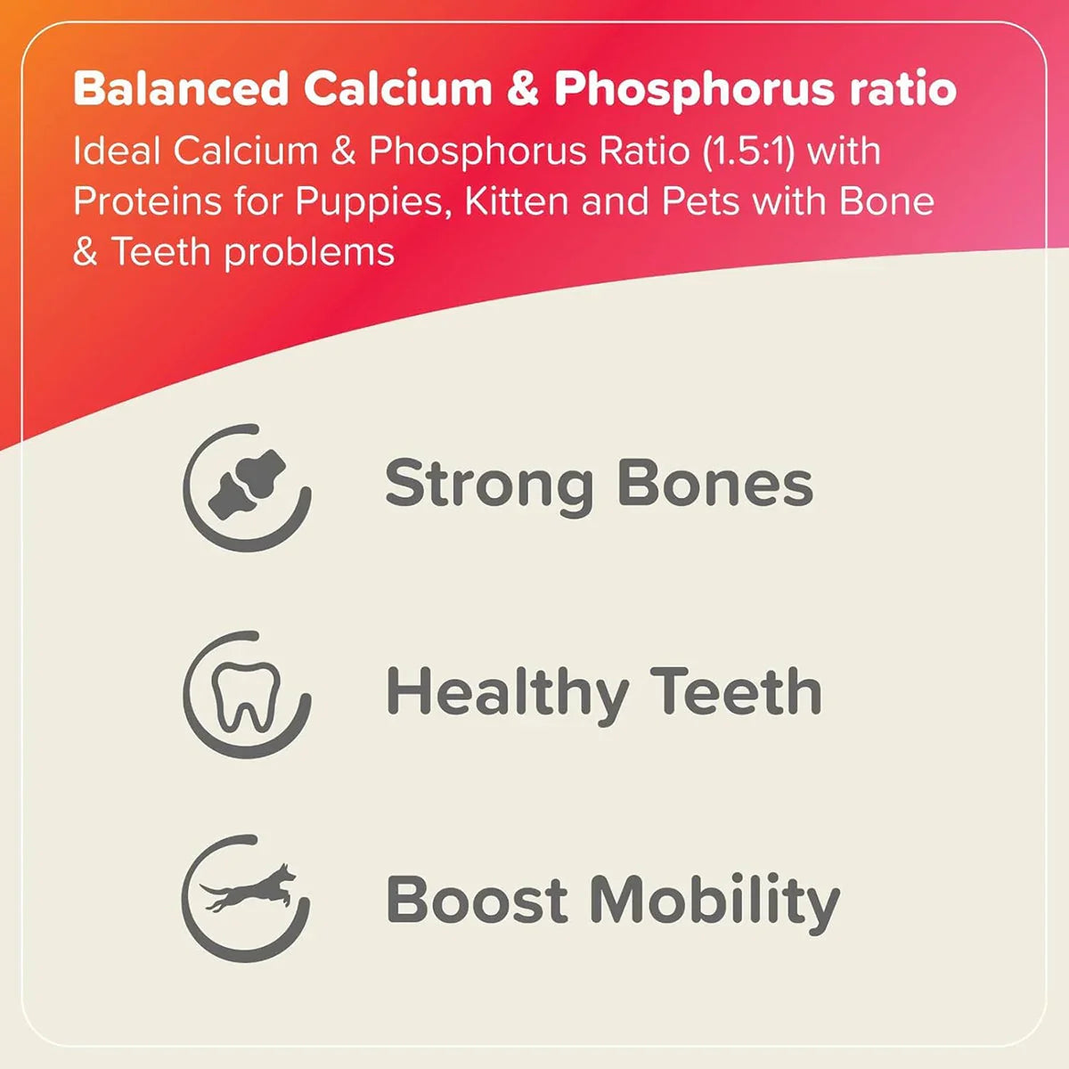 Beaphar Bone Builder Powder with Calcium for Dogs and Cats Food Supplement - 400g
