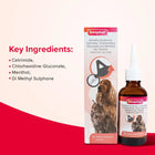 Beaphar (Cetrimide & Chlorhexidine) Ear Cleaner for Dogs & Cats (50ml)