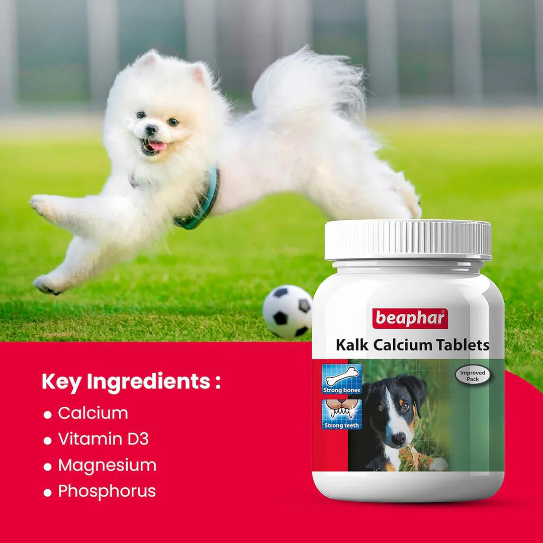 Beaphar Kalk Calcium Supplement - 60 Tablets