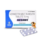 Intas Neomec (Ivermectin) 10mg Antiparasitic Tablet for Dogs (Pack of 10 tablets)