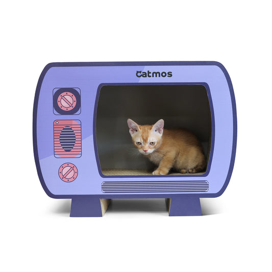 Catmos Netflix & Purr Cat Scratcher with Free Catnip
