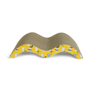 Catmos Purr Wave Cat Scratcher with Free Catnip