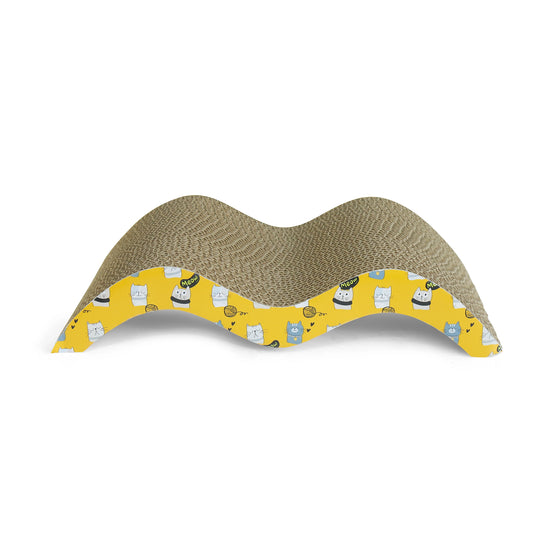 Catmos Purr Wave Cat Scratcher with Free Catnip