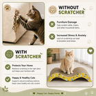 Catmos Purr Wave Cat Scratcher with Free Catnip