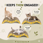 Catmos Purr Wave Cat Scratcher with Free Catnip