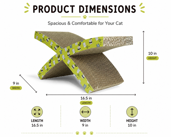 Catmos X-Flex Cat Scratcher with Free Catnip