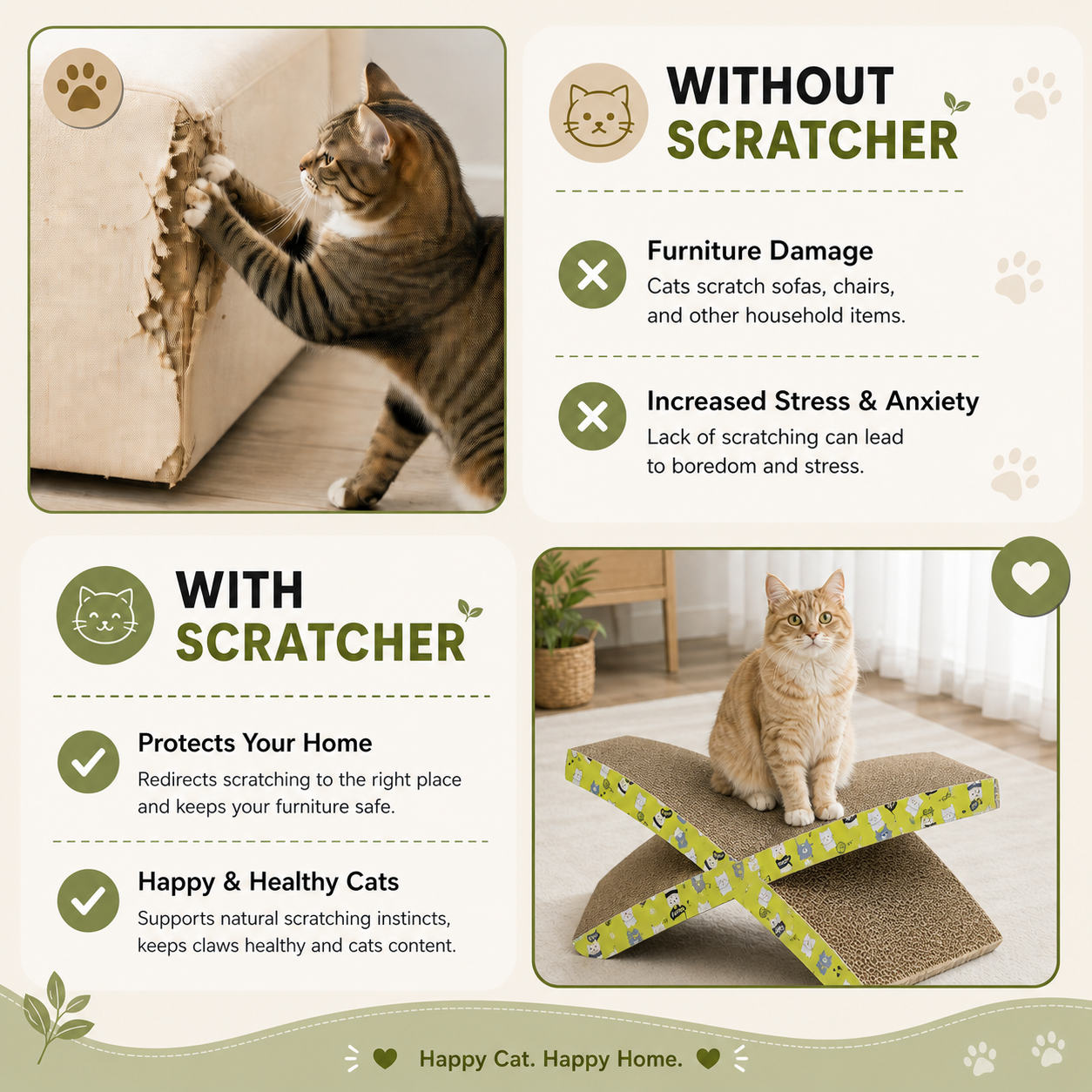 Catmos X-Flex Cat Scratcher with Free Catnip