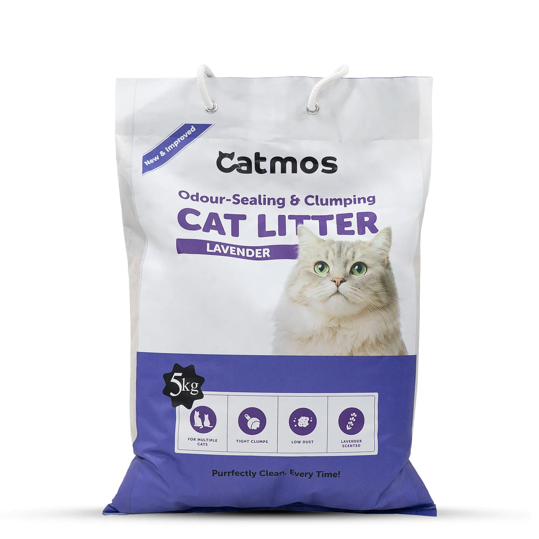 Catmos Odour Sealing Clumping Cat Litter - Lavender