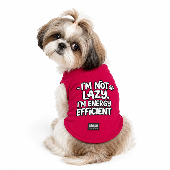 Zigly Lifestyle Energy Efficient Dog T-Shirt - Red