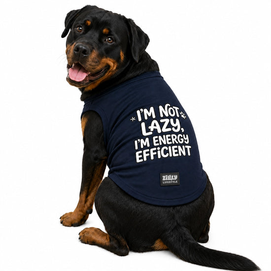 Zigly Lifestyle Energy Efficient Dog T-Shirt - Navy