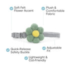 ZL Blossom Bloom Olive Cat Collar