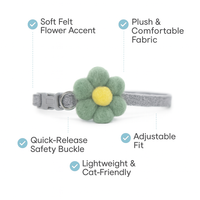 ZL Blossom Bloom Olive Cat Collar