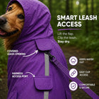 ZL Rain-Ready Dog Raincoat – Quick-Fastening Waterproof Monsoon Jacket (Purple)