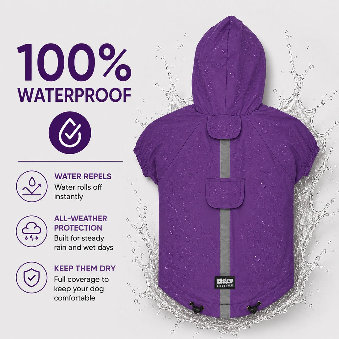 ZL Rain Ready Raincoat Purple