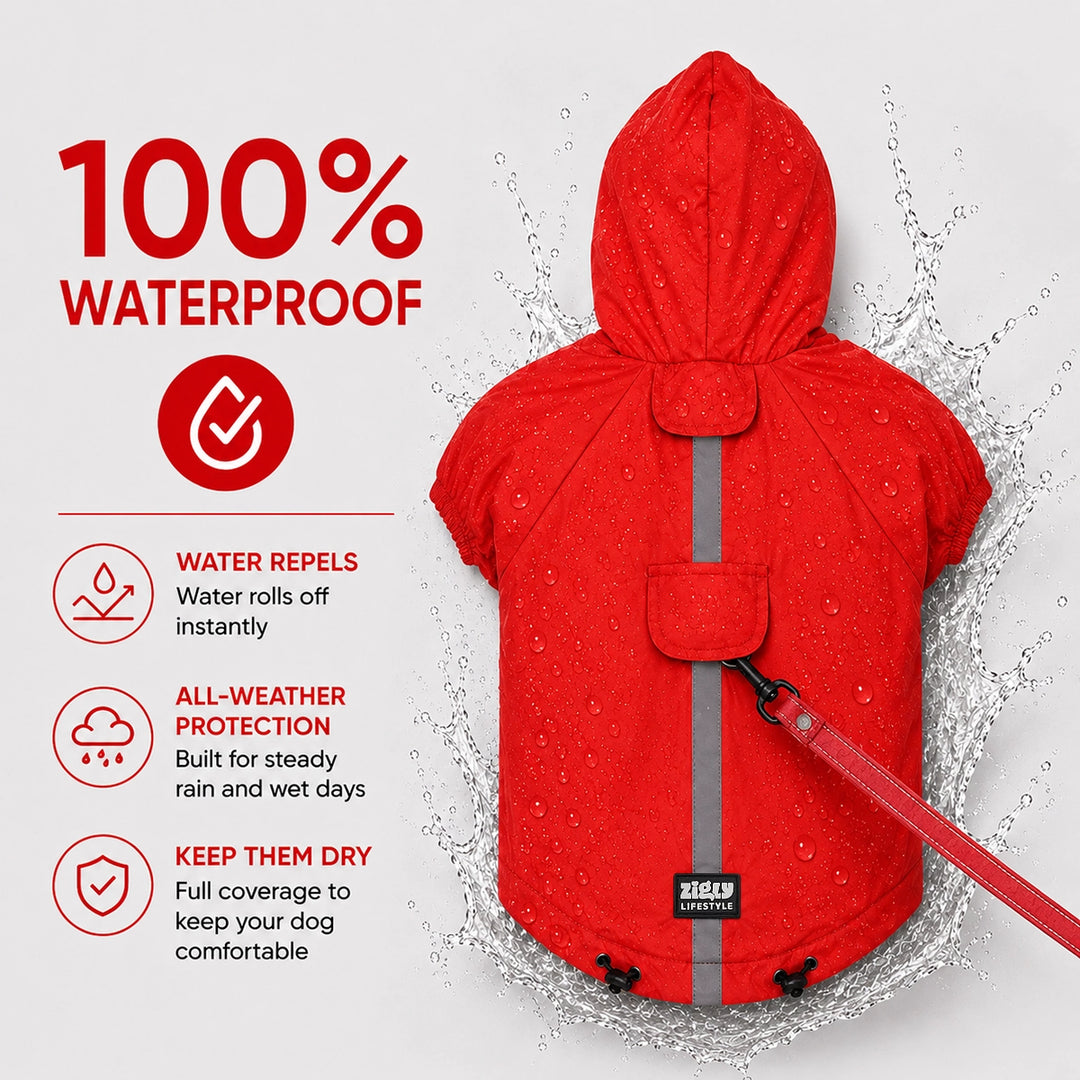 ZL Rain Ready Raincoat Red