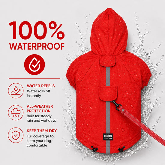ZL Rain Ready Raincoat Red