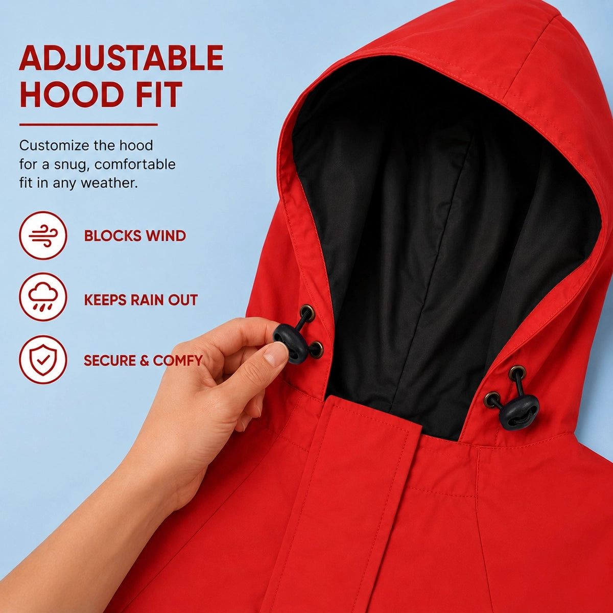 ZL Rain Ready Raincoat Red