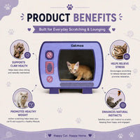 Catmos Netflix & Purr Cat Scratcher with Free Catnip