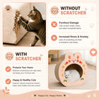 Catmos DIY Paw Palace Cat Scratcher with Free Catnip
